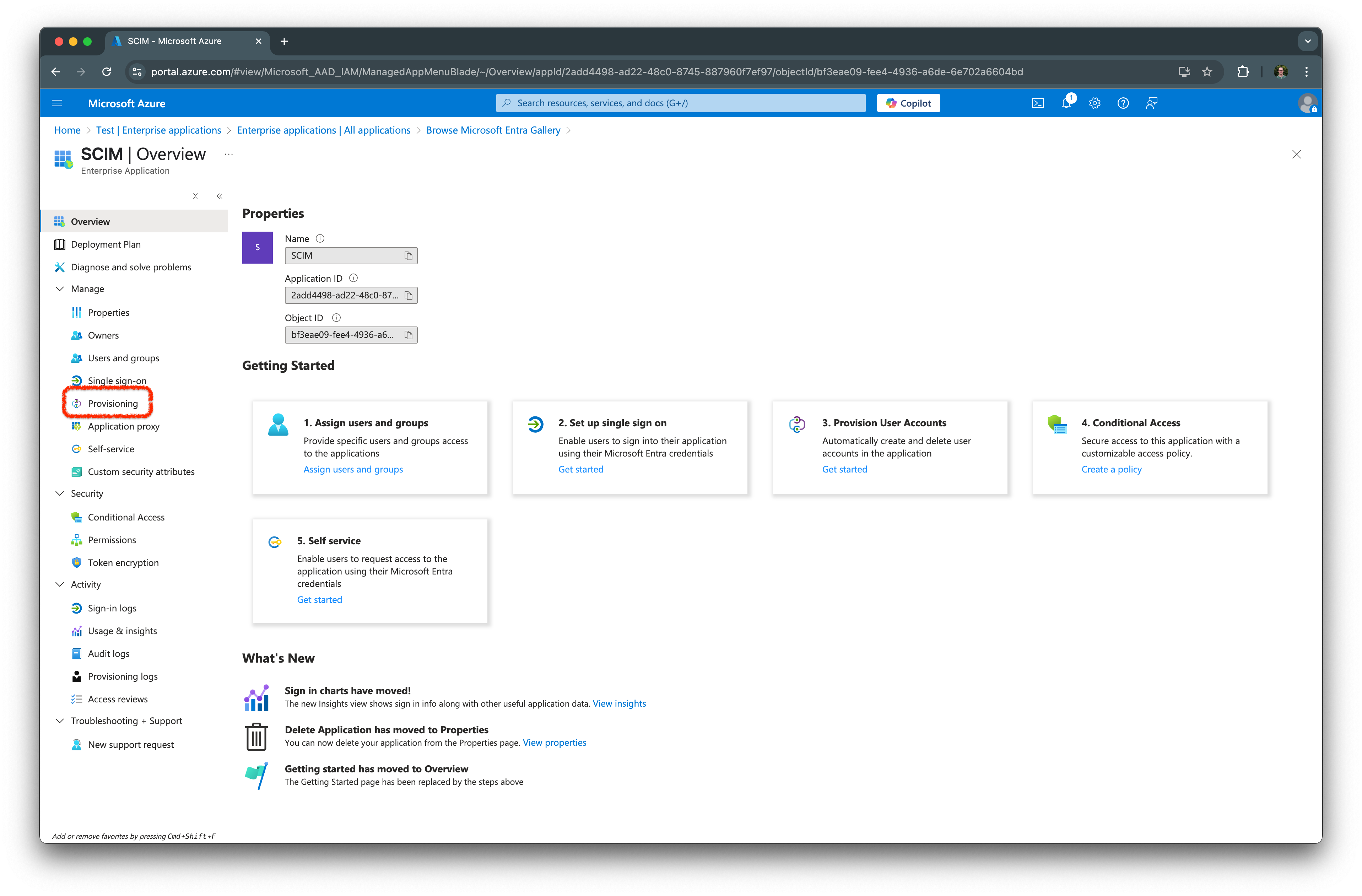 Create enterprise application